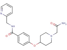 4-{[1-(2-amino-2-oxoethyl)piperidin-4-yl]oxy}-N-(pyridin-2-ylmethyl)benzamide