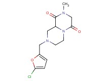 8-[(5-chloro-2-furyl)methyl]-2-methyltetrahydro-2H-pyrazino[1,2-a]pyrazine-1,4(3H,6H)-dione