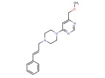 4-(methoxymethyl)-6-{4-[(2E)-3-phenylprop-2-en-1-yl]piperazin-1-yl}pyrimidine