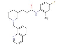 N-(4-fluoro-2-methylphenyl)-3-[1-(8-quinolinylmethyl)-3-piperidinyl]propanamide