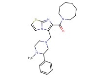 6-(1-azocanylcarbonyl)-5-[(4-methyl-3-phenyl-1-piperazinyl)methyl]imidazo[2,1-b][1,3]thiazole