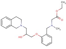 ethyl N-{2-[3-(3,4-dihydro-2(1H)-isoquinolinyl)-2-hydroxypropoxy]benzyl}-N-methylglycinate