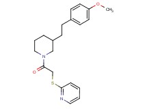 2-[(2-{3-[2-(4-methoxyphenyl)ethyl]-1-piperidinyl}-2-oxoethyl)thio]pyridine