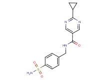 N-[4-(aminosulfonyl)benzyl]-2-cyclopropylpyrimidine-5-carboxamide