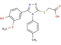 {[5-(4-hydroxy-3-methoxyphenyl)-4-(4-methylphenyl)-4H-1,2,4-triazol-3-yl]thio}acetic acid