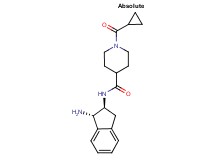 N-[(1S,2S)-1-amino-2,3-dihydro-1H-inden-2-yl]-1-(cyclopropylcarbonyl)-4-piperidinecarboxamide hydrochloride