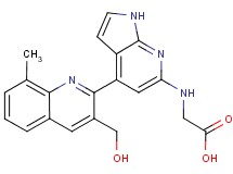 N-{4-[3-(hydroxymethyl)-8-methylquinolin-2-yl]-1H-pyrrolo[2,3-b]pyridin-6-yl}glycine