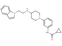 N-[3-(4-{[2-(1H-indol-1-yl)ethyl]amino}-1-piperidinyl)phenyl]cyclopropanecarboxamide