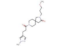2-(3-methoxypropyl)-8-[3-(1-methyl-1H-pyrazol-4-yl)propanoyl]-2,8-diazaspiro[4.5]decan-3-one