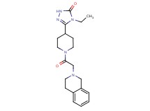 5-[1-(3,4-dihydroisoquinolin-2(1H)-ylacetyl)piperidin-4-yl]-4-ethyl-2,4-dihydro-3H-1,2,4-triazol-3-one