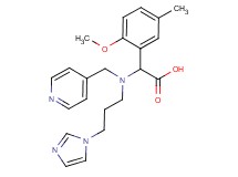 [[3-(1H-imidazol-1-yl)propyl](pyridin-4-ylmethyl)amino](2-methoxy-5-methylphenyl)acetic acid