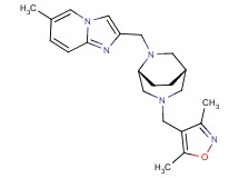 2-({(1S*,5R*)-3-[(3,5-dimethyl-4-isoxazolyl)methyl]-3,6-diazabicyclo[3.2.2]non-6-yl}methyl)-6-methylimidazo[1,2-a]pyridine