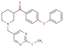 (1-{[2-(methylthio)-5-pyrimidinyl]methyl}-3-piperidinyl)(4-phenoxyphenyl)methanone