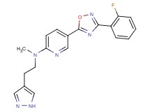 5-[3-(2-fluorophenyl)-1,2,4-oxadiazol-5-yl]-N-methyl-N-[2-(1H-pyrazol-4-yl)ethyl]-2-pyridinamine