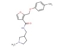 2-[(4-methylphenoxy)methyl]-N-[(1-methylpyrrolidin-3-yl)methyl]-3-furamide