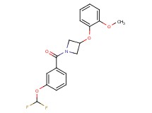 1-[3-(difluoromethoxy)benzoyl]-3-(2-methoxyphenoxy)azetidine