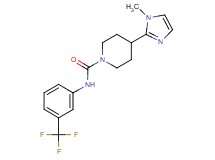 4-(1-methyl-1H-imidazol-2-yl)-N-[3-(trifluoromethyl)phenyl]-1-piperidinecarboxamide
