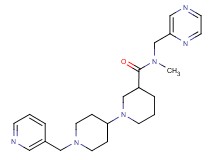 N-methyl-N-(pyrazin-2-ylmethyl)-1'-(pyridin-3-ylmethyl)-1,4'-bipiperidine-3-carboxamide