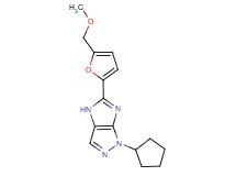 1-cyclopentyl-5-[5-(methoxymethyl)-2-furyl]-1,4-dihydroimidazo[4,5-c]pyrazole