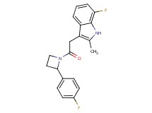 7-fluoro-3-{2-[2-(4-fluorophenyl)-1-azetidinyl]-2-oxoethyl}-2-methyl-1H-indole