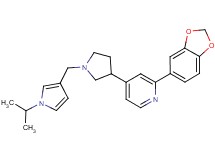2-(1,3-benzodioxol-5-yl)-4-{1-[(1-isopropyl-1H-pyrrol-3-yl)methyl]pyrrolidin-3-yl}pyridine