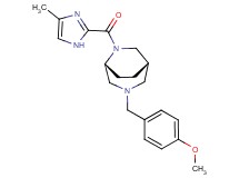 (1S*,5R*)-3-(4-methoxybenzyl)-6-[(4-methyl-1H-imidazol-2-yl)carbonyl]-3,6-diazabicyclo[3.2.2]nonane