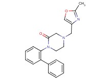 1-(2-biphenylyl)-4-[(2-methyl-1,3-oxazol-4-yl)methyl]-2-piperazinone