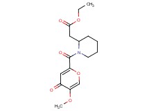 ethyl {1-[(5-methoxy-4-oxo-4H-pyran-2-yl)carbonyl]-2-piperidinyl}acetate