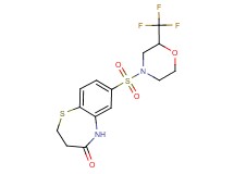7-{[2-(trifluoromethyl)morpholin-4-yl]sulfonyl}-2,3-dihydro-1,5-benzothiazepin-4(5H)-one