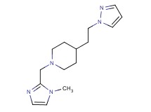 1-[(1-methyl-1H-imidazol-2-yl)methyl]-4-[2-(1H-pyrazol-1-yl)ethyl]piperidine