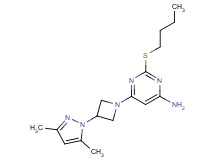 2-(butylthio)-6-[3-(3,5-dimethyl-1H-pyrazol-1-yl)azetidin-1-yl]pyrimidin-4-amine