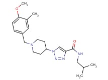 N-isobutyl-1-[1-(4-methoxy-3-methylbenzyl)-4-piperidinyl]-1H-1,2,3-triazole-4-carboxamide
