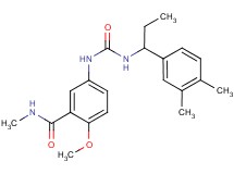 5-[({[1-(3,4-dimethylphenyl)propyl]amino}carbonyl)amino]-2-methoxy-N-methylbenzamide
