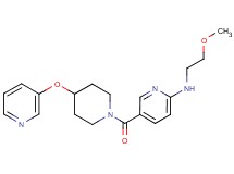 N-(2-methoxyethyl)-5-{[4-(pyridin-3-yloxy)piperidin-1-yl]carbonyl}pyridin-2-amine