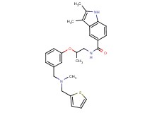 2,3-dimethyl-N-[2-(3-{[methyl(2-thienylmethyl)amino]methyl}phenoxy)propyl]-1H-indole-5-carboxamide