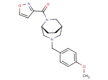 (1S*,5R*)-6-(isoxazol-3-ylcarbonyl)-3-(4-methoxybenzyl)-3,6-diazabicyclo[3.2.2]nonane