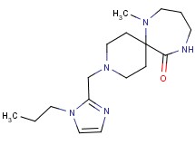 7-methyl-3-[(1-propyl-1H-imidazol-2-yl)methyl]-3,7,11-triazaspiro[5.6]dodecan-12-one