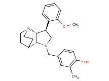 4-{[(2R*,3S*,6R*)-3-(2-methoxyphenyl)-1,5-diazatricyclo[5.2.2.0~2,6~]undec-5-yl]methyl}-2-methylphenol