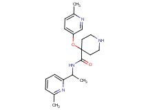 N-[1-(6-methylpyridin-2-yl)ethyl]-4-[(6-methylpyridin-3-yl)oxy]piperidine-4-carboxamide