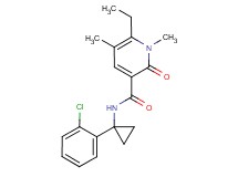 N-[1-(2-chlorophenyl)cyclopropyl]-6-ethyl-1,5-dimethyl-2-oxo-1,2-dihydropyridine-3-carboxamide