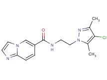 N-[2-(4-chloro-3,5-dimethyl-1H-pyrazol-1-yl)ethyl]imidazo[1,2-a]pyridine-6-carboxamide