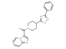 3-{[4-(3-phenyl-1,2,4-oxadiazol-5-yl)-1-piperidinyl]carbonyl}imidazo[1,2-a]pyridine