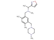 N-{2,4-dimethyl-5-[(4-methylpiperazin-1-yl)methyl]benzyl}-1-isoxazol-3-yl-N-methylethanamine