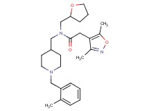 2-(3,5-dimethyl-4-isoxazolyl)-N-{[1-(2-methylbenzyl)-4-piperidinyl]methyl}-N-(tetrahydro-2-furanylmethyl)acetamide