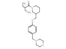 4-(4-{[1-(2-ethylbutanoyl)-3-piperidinyl]methoxy}benzyl)morpholine