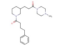 1-methyl-4-{3-[1-(4-phenylbutanoyl)-3-piperidinyl]propanoyl}piperazine