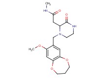 2-{1-[(8-methoxy-3,4-dihydro-2H-1,5-benzodioxepin-7-yl)methyl]-3-oxopiperazin-2-yl}-N-methylacetamide