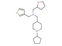 1-(1-cyclopentyl-4-piperidinyl)-N-(tetrahydro-2-furanylmethyl)-N-(3-thienylmethyl)methanamine