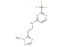 N-[2-(1-methyl-1H-1,2,4-triazol-5-yl)ethyl]-2-(trifluoromethyl)pyrimidin-4-amine