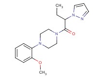 1-(2-methoxyphenyl)-4-[2-(1H-pyrazol-1-yl)butanoyl]piperazine